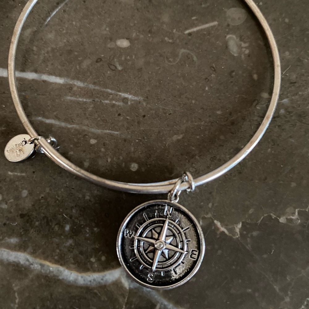 Silver Compass bangle